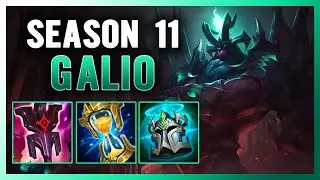 SEASON 11 GALIO SUPPORT GUIDE AND GAMEPLAY | BUILD+RUNES