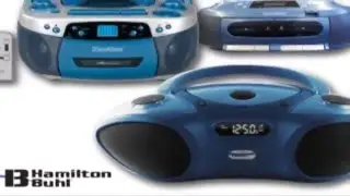 HamiltonBuhl HACX-205 Top-Loading Portable Classroom CD Player with USB and MP3