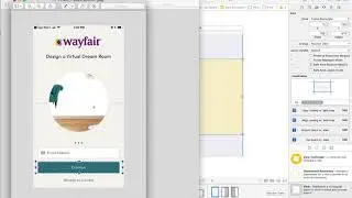 09 - WayFair Login Screen Part 1 | تكويد شاشة تسجيل دخول باستخدام إكس كود وسويفت