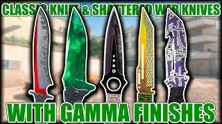 Classic Knife & Shattered Web Knives with Gamma Finishes ★ CS2 Showcase