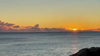 Golden Sunrise Over the Mediterranean Sea | 10 Minutes of Calm Morning Waves