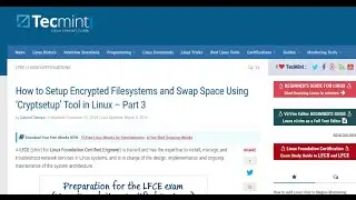 How to Setup Encrypted Filesystems and Swap Space Using &lsquo;Cryptsetup&rsquo; Tool in Linux