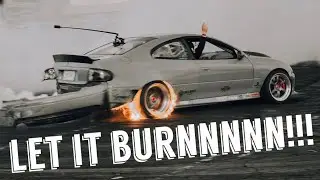 GTO Caught On Fire At The Sema BurnYard