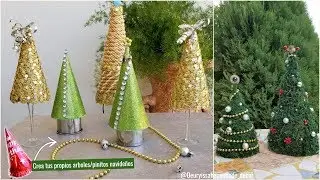 Los pinitos navideños más fáciles del mundo | Cómo hacer árboles para navidad1