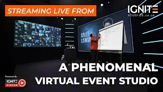 VIRTUAL EVENT STREAMING Live From IGNITE Studios, Europe's Premier Virtual Event Studio Sally Lawson
