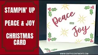 Stampin' Up! | Peace & Joy | Christmas Card