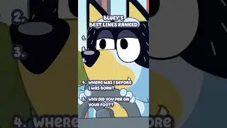 Bluey's Best Lines Ranked 💙🎶 | Bluey  #ytshorts