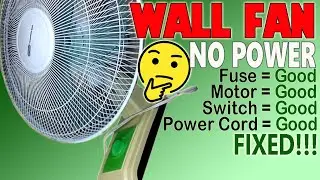 Wall Fan Not Working? Try This Fix First Before Replacing it! #WallFanRepair #NoPowerFix #HomeFix