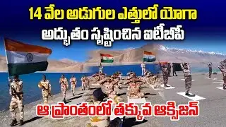 ITBP Soldiers Perform Yoga at 14,000 Feet on International Yoga Day || Samayam Telugu