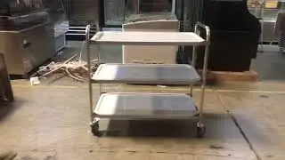 3 Tier Steel Steel Utility Cart Rolling Storage CAR3