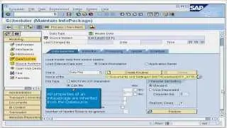 23. Creating and scheduling a master data infopackage in SAP BI / BW