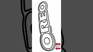 How to Draw OREO Logo Easy! #drawing #oreo #logo #oreologo