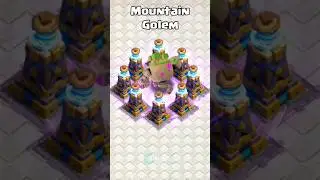 Over Powerfull Troops vs 8x Mega Tesla || #clashofclans #cocshorts #shorts