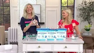 SCRUBZZ Rinse Free 75pc Bath Single Use Shower Sponge on QVC