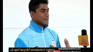 P S MADHU SAF games swimming Gold medal with record