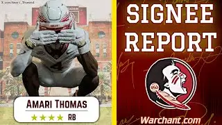 ОТЧЕТ О ПОДПИСАНИИ С КОМАНДОЙ FSU Football Амари Томас | Четырехзвездный раннинбек Rivals подписы...