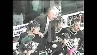 Steve Begin vs Ruslan Salei ; Bob Boughner vs Vitali Vishnevsky ; Denis Gauthier vs Marty McInnis