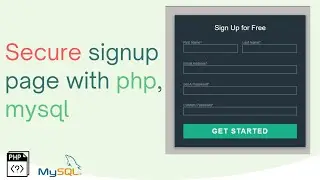 Full signup page with php object-oriented and mysql