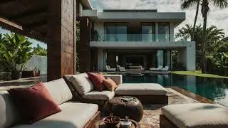 Relax and unwind with smooth jazz music in this stunning oceanfront villa setting.