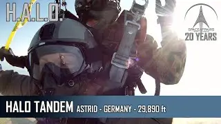 HALO Tandem 30,000 ft  - Astrid's Free Fall Back To Earth