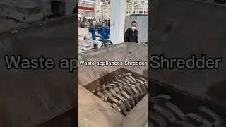 Waste appliances Shredder Machine Shred Scrap Fan #shredder #recycling