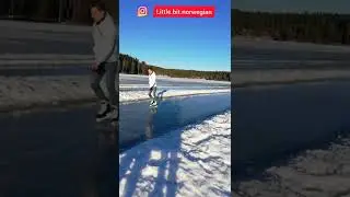 ❄️Norwegian weekend in winter🇧🇻 ice bath, ice skating!