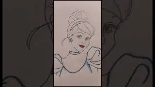 Cindrella #princess #art #song #drawing #pencil #sketch #cindrella #disney #disneyland