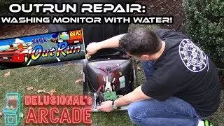 Arcade Quickie:  Washing my Outrun arcade monitor [and it still works!]