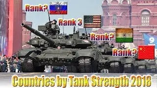 Top 10 Countries With Most Battle Tanks In The World 2018.