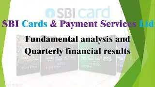 SBI Cards Fundamental Analysis and Latest financial results| Quarterly results | SBI Latest News