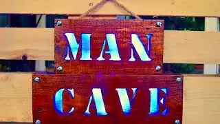 Making a Man Cave Wood Sign