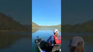Brenda slow rolling a Keitech swimbait! #kayakfishing #bassfishing #fishing