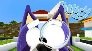 BLUEY ESPIA a sus VECINOS | Las Aventuras de BLUEY en Minecraft!