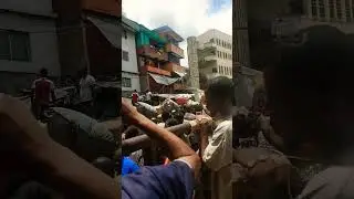 Lagos Idumota market on fire.