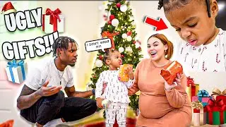 SURPRISING OSEANN WITH REALLY BAD CHRISTMAS GIFTS!!! *Unexpected Reaction*