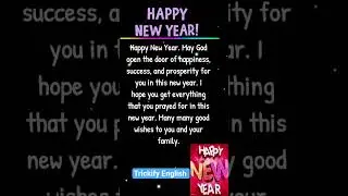 Happy New Year Wishes 🎆 | New Year Wish Kaise Karein? 🔥 English + Hindi #Shorts