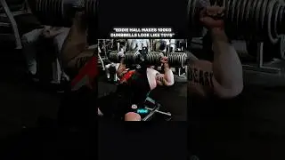 Eddie Hall Makes 100KG Dumbbells Look Like Toys #strength #strongman #shorts #eddiehall