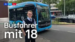 Bus driver at 18! Johannes is responsible for hundreds of passengers daily | RTL WEST