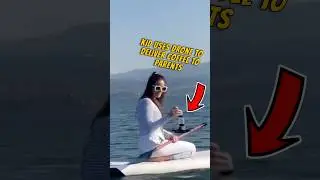 Kid Uses Drone to Deliver Coffee Across a Lake! ☕️🚁 #shorts #drone