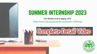Summer Internship 2023:: State Bank Internship 2023:: State Bank of Pakistan internship:: State Bank