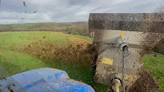 PREPPING FIELDS FOR PLOUGHING. SPREADING LOTS OF MANURE!!!