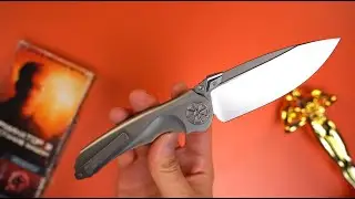 Нож Rike Knife Tissot 1 сталь M390 рукоять Grey Titanium