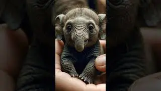 World&rsquo;s Smallest Elephant! #babyelephants #aishorts #animallover #viralvideo  #elephantmagic