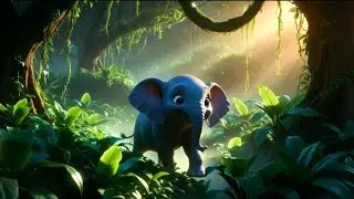 ELEPHANT AND MONKEY STORY #viralvideo #trending #aitrends 