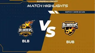 Match 1 - BLB vs BUB | Highlights | FanCode ECS Hungary Day 1 | Hungary 2021 | ECS21.484
