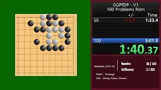 [EN/FR] Tsumego speedrun : Graded go problems for dan players - 100 problems - 2:58