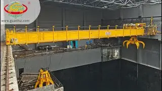 Overhead double beam waste treatment crane --Waste Management Facility