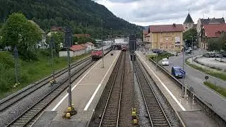 Ausfahrt des ic 2085 nach  Oberstdorf