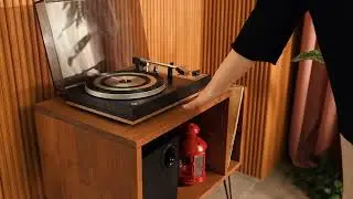 MCM Record Player Stand | Wooden Turntable Stand by Oshoom