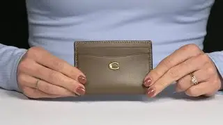 COACH Refined Calf Leather Essential Card Case SKU: 9936484